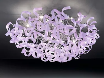 ASTRO - Crystal ceiling lamp by Metal Lux - view 2